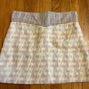 Urban Outfitters Urban Renewal Houndstooth Plaid Mini Skirt Small